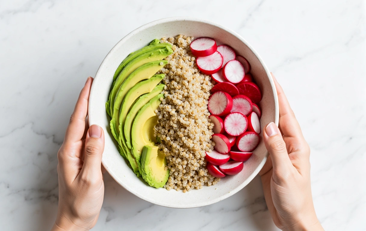Zubereitung einer gesunden Mahlzeit